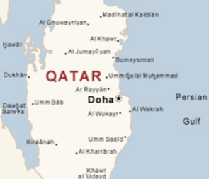 Map of Qatar