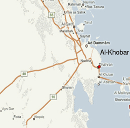 Map of Saudi Arabia, Al-Khobar